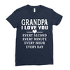 I Love You Grandpa Ladies Fitted T-Shirt