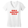 Girls Support Girls Women's V-Neck T-Shirt