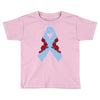 stomach cancer ribbon and rose Toddler T-shirt