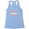 Feminism Means Equality Racerback Tank