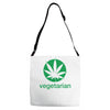 vegetarian sweet leaf Adjustable Strap Totes
