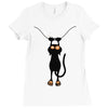 a cat always with me Ladies Fitted T-Shirt