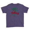 Daddy Hiking Buddy Mountains Youth Tee