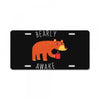 bearly awake License Plate
