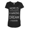 aristotle philosophy quote Maternity Scoop Neck T-shirt