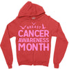breast cancer awareness month Zipper Hoodie