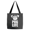 pug life dog tee new Tote Bags