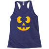 funny halloween jack o lantern kids Racerback Tank