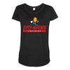 super nintendo chalmers Maternity Scoop Neck T-shirt