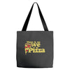 there is no we in pizza Tote Bags