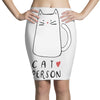 cat love person! Pencil Skirts
