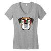 mexican boxer Women's V-Neck T-Shirt