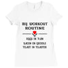 breakfast workout routine girls muscle top Ladies Fitted T-Shirt