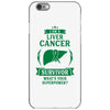I am a Liver Cancer Survivor - What's Your Superpower? iPhone 6/6s Case