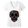 loco coco skul Women's V-Neck T-Shirt