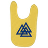 valknutr knoten der gefallenen odin nordisch symbol aspekte wotan Baby Bibs