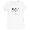 dad a sons first hero Ladies Fitted T-Shirt