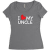 I Love My Uncle Women's Triblend Scoop T-shirt