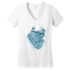 hip hop hibernation Women's V-Neck T-Shirt