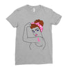 breast cancer girl power Ladies Fitted T-Shirt