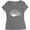 Going To The Mountains Is Going Home Women's Triblend Scoop T-shirt