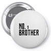 number one brother Pin-back button