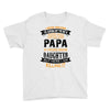 Super Cool Papa Of A Freaking Awesome Daughter Youth Tee