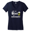 gibt mir bier ich unterhopfe  funny Women's V-Neck T-Shirt