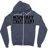 kuwait negative Zipper Hoodie