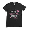 Happy Fathers Day Daddy Ladies Fitted T-Shirt