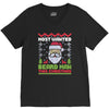 most wanted beard man this christmas V-Neck Tee