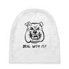 deal with it angry pitbul Baby Beanies