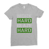 work hard blaze hard Ladies Fitted T-Shirt