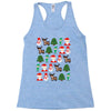 christmas pixel Racerback Tank
