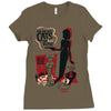 cat shirt Ladies Fitted T-Shirt