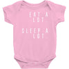 eat and sleep is what i do Baby Bodysuit