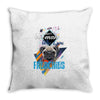 who loves frenchies Throw Pillow