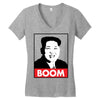 Kim Jong Un Boom Rocketman Women's V-Neck T-Shirt