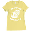 blow me for luck casino Ladies Fitted T-Shirt