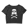 stormtrooper skull Crop Top