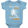 the best grandpas go running Baby Bodysuit