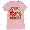 ocd obsessive christmas disorder Ladies Fitted T-Shirt