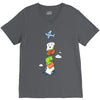mid air disintegrated V-Neck Tee
