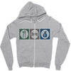 eat sleep money Zipper Hoodie