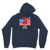 bacon american flag dab Unisex Hoodie