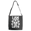 i am the one who lifts Adjustable Strap Totes