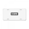 Dobre Black/White License Plate