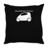 only smarties have the answer'   funny Throw Pillow