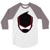 ninja mask on 3/4 Sleeve Shirt