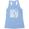 v3 eat sleep hockey Racerback Tank